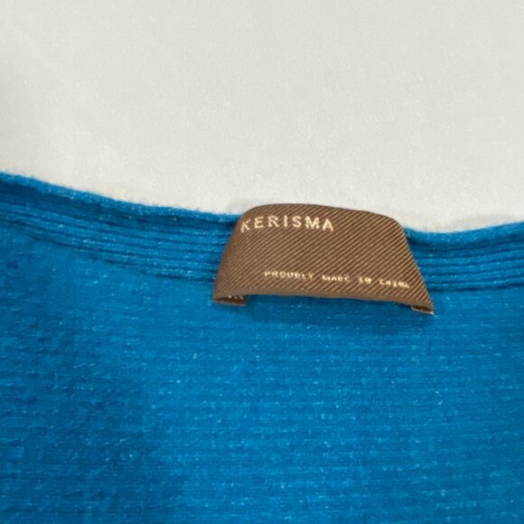 Kerisma Teal Blue Batwing Lightweight Sweater Womens - Picture 3 of 6
